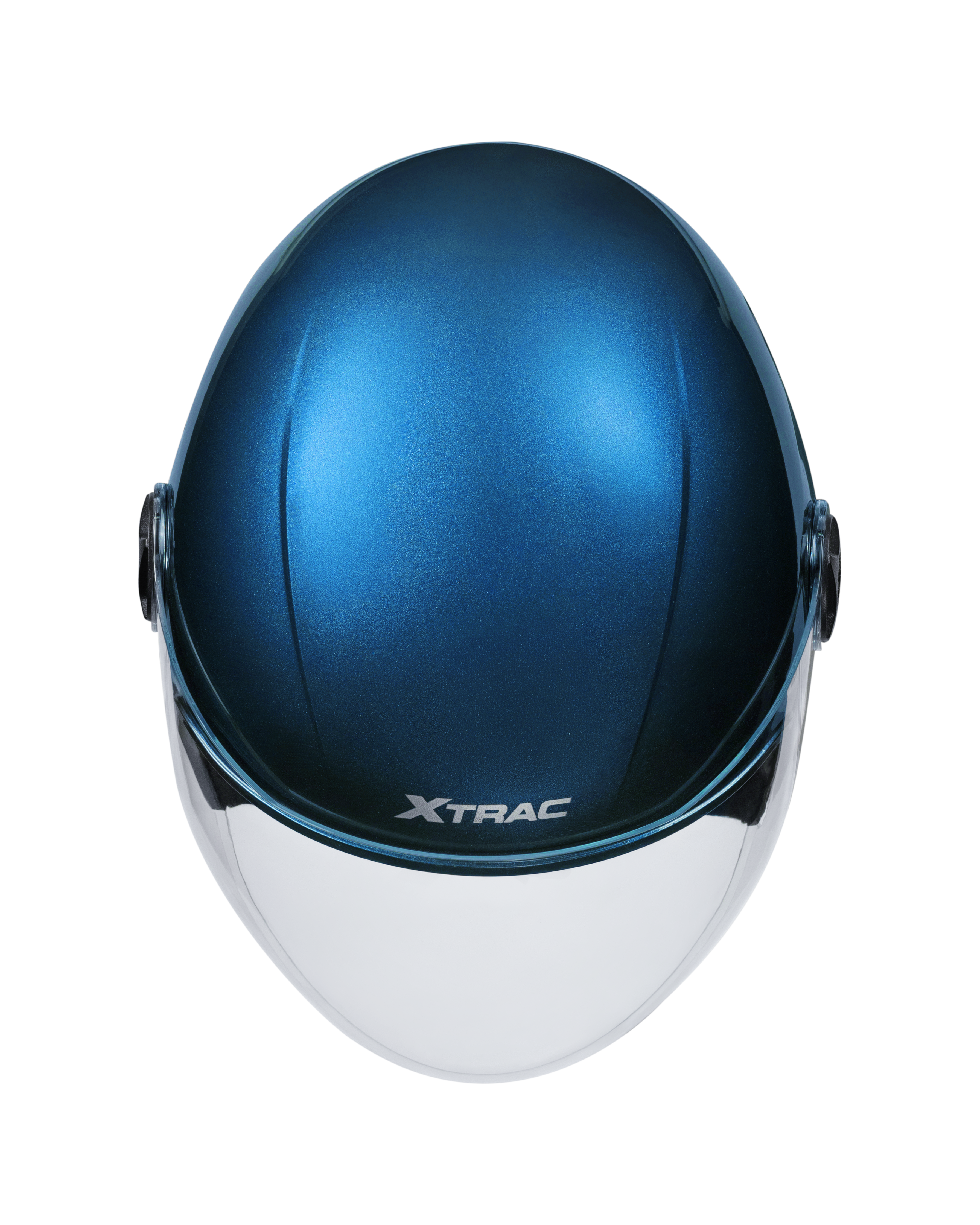Xtrac Fit ISI Certified Half Face Bike Helmet with Clear Visor | Lightweight Open Face Helmet for Men & Women